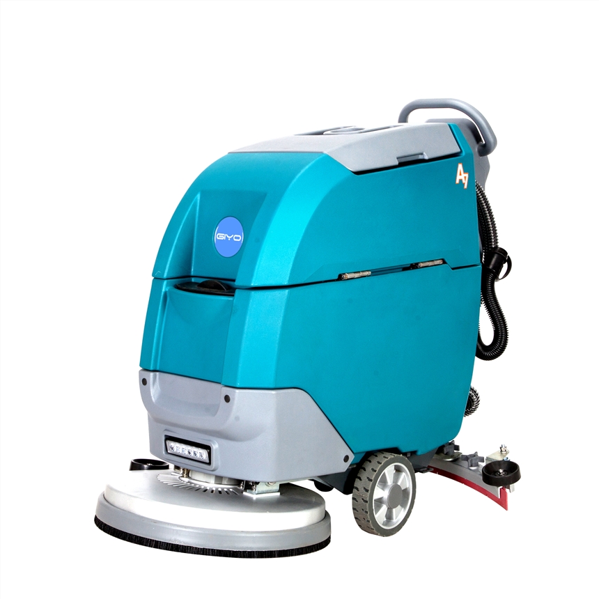  洁耀A7全自动手推式洗地机 超市医院工厂保洁拖地机 德州清洗吸干刷地机