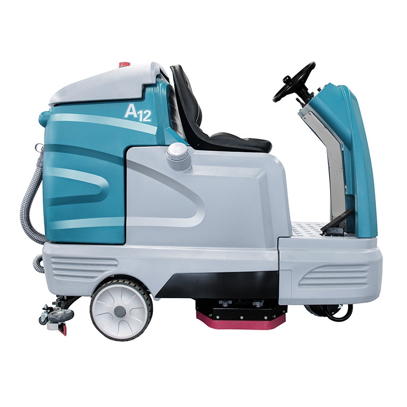 洁耀JIYO-A12驾驶式洗地机 大容量双刷全自动拖地机 台州工业环保洗地机