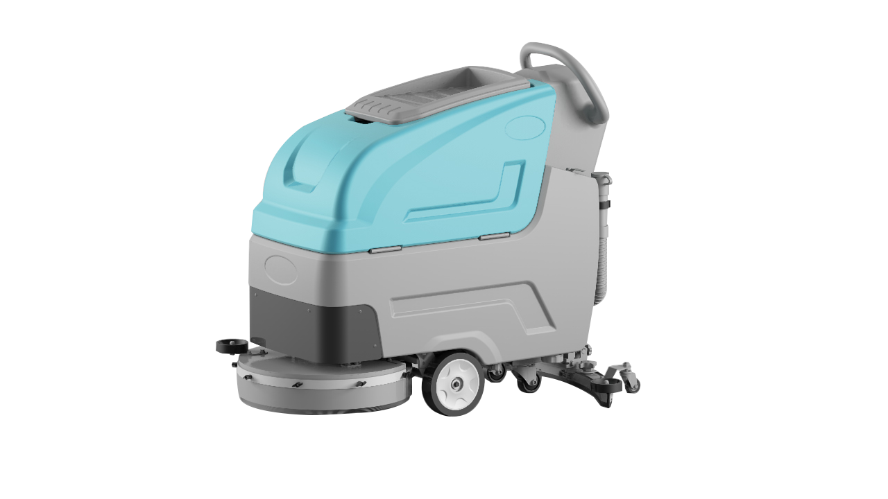 吉林食品厂保洁清洗吸干拖地机  凯叻手推式洗地机K3 